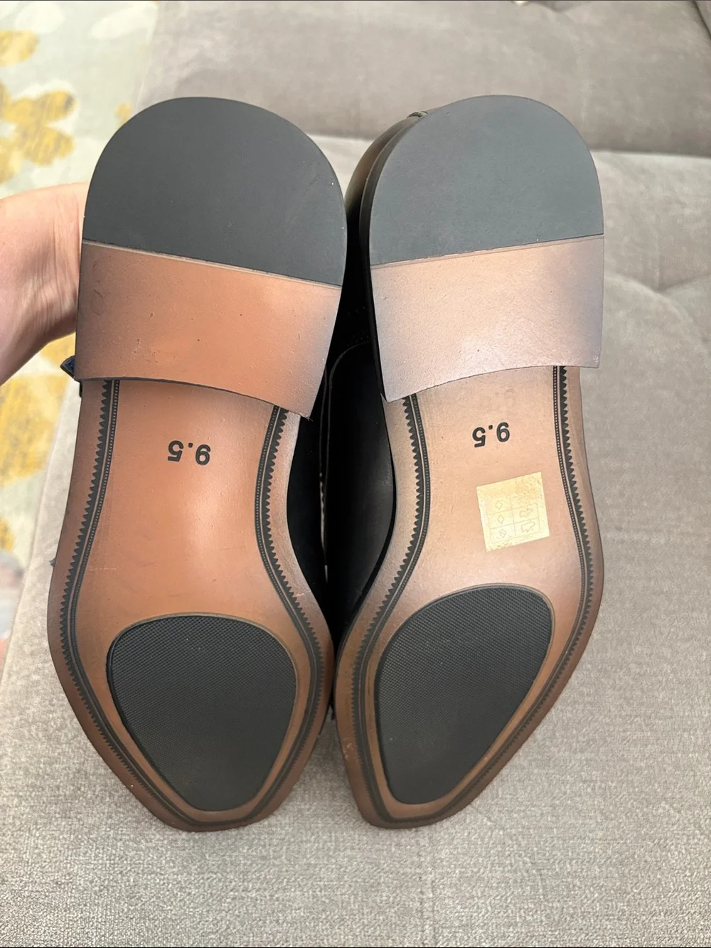 Bruno Marc Men's Black Double Monk Strap Dress Shoes size 9.5